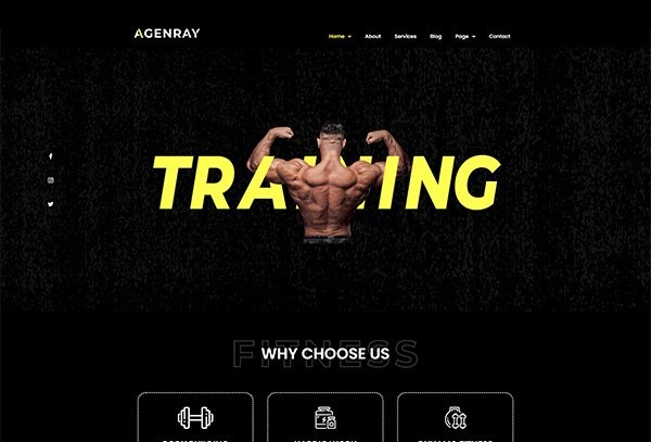 Agenray Gym & Fitness Template Kit