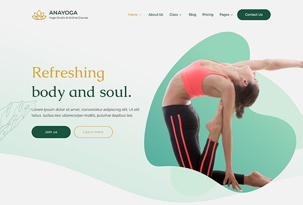 Anayoga - Yoga Teacher & Studio Elementor Template Kit