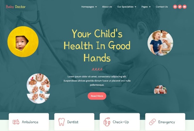 Baby Doctor - Pediatric Clinic Elementor Template Kit