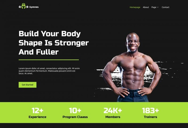 Gymnes - Fiteness & Gym Template Kits
