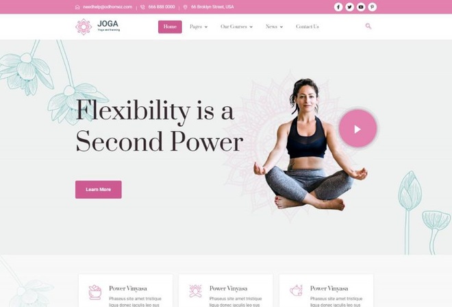 Joga - Meditation and Yoga Elementor Template Kit