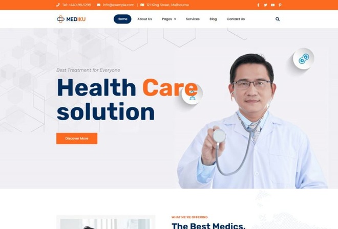 Mediku - Health Medical Elementor Template Kit