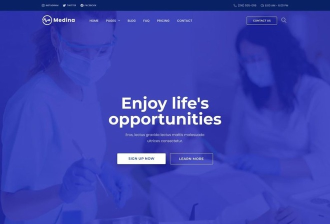 Medina - Medical Elementor Template Kit