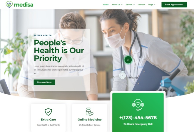 Medisa - Template Kits For Medical Services & Clinic