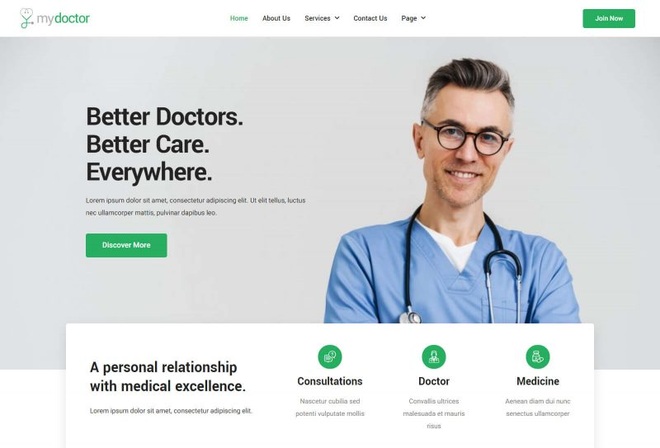 Mydoctor - template kit for doctor on demand