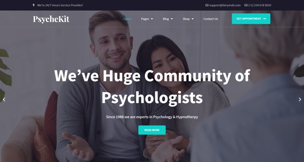 PsycheKit - Psychologist & Hypnotherapy Elementor Template Kit