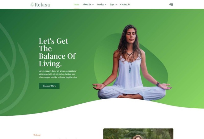 Relaxa - Template Kit For Yoga