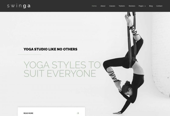 Swinga - Yoga Health Coach Fitness Studio Elementor Template Kit