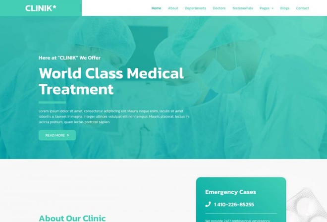 The CLINIK - Hospital Clinic Health Care Template Kit
