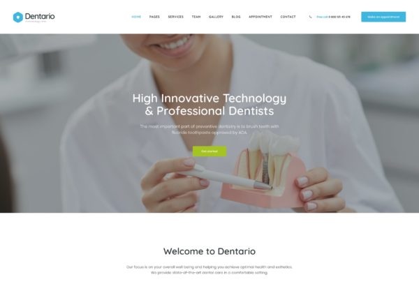 Themerex Dentist & Medical Template Kit