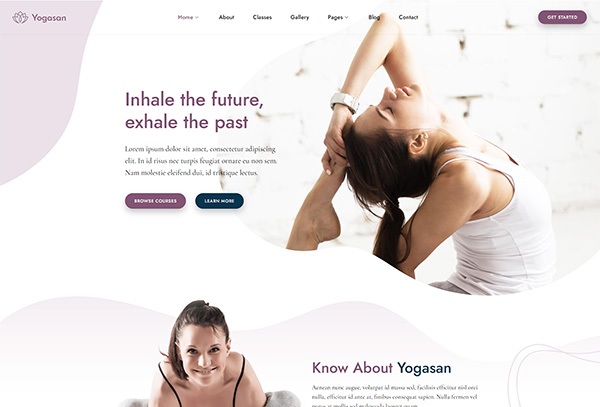 Yogasan - Yoga Studio & Meditation Elementor Template Kit