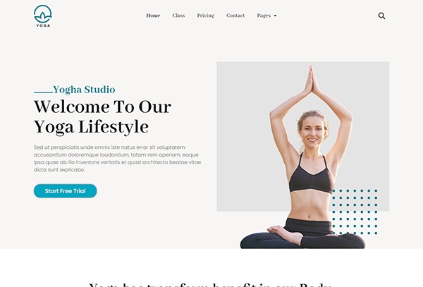 Yogha - Yoga & Meditation Template Kit