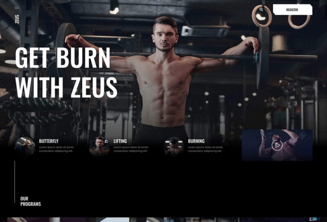Zeus - Gym and Fitness Elementor Kit