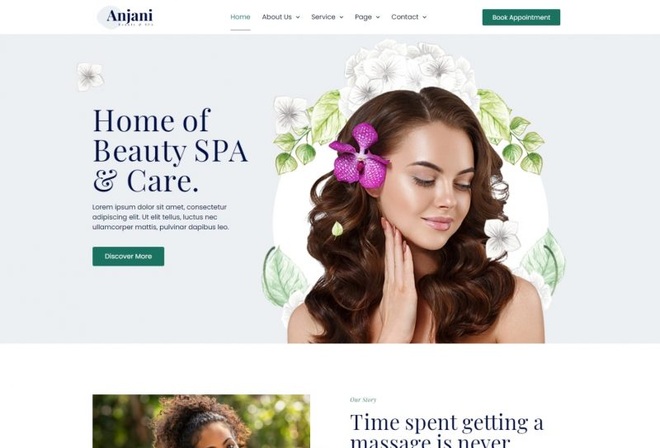 Anjani - Template Kit for spa and beauty