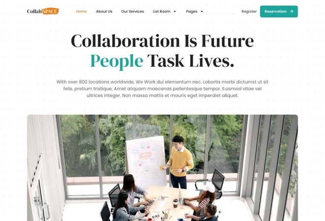 Collabspace - Coworking Space Elementor Template Kit