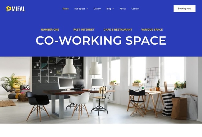 Mifal - Coworking Space Elementor Template Kit