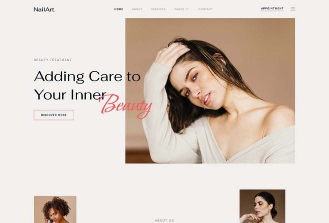 Nailart - Nail Salon and Beauty Care Elementor Template Kit