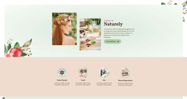 Naturely - Natural Cosmetics & Beauty Template Kit