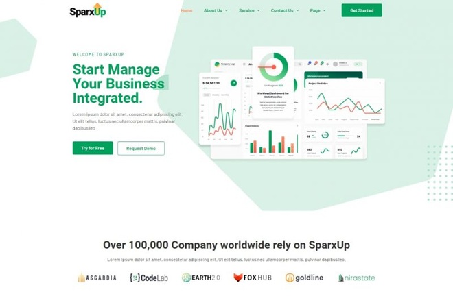 SparxUp - Template Kit For SaaS & Start Up Company