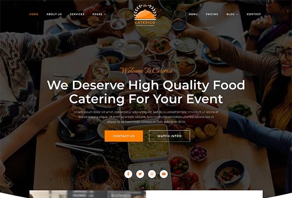 Caterico – Catering Services & Restaurant Elementor Template Kit