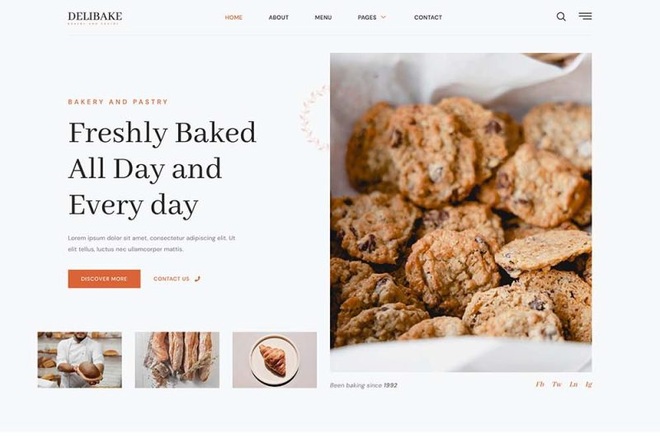Delibake - Bakery and Pastry Elementor Template Kit