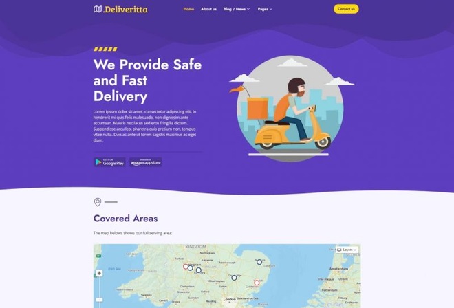 Deliveritta - Food Delivery Template Kit