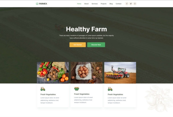 Farmex - Agriculture & Farm Template Kit