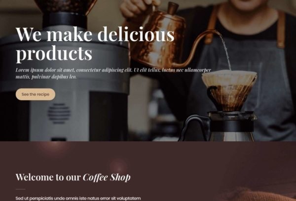 Justcoffee Elementor Template Kit