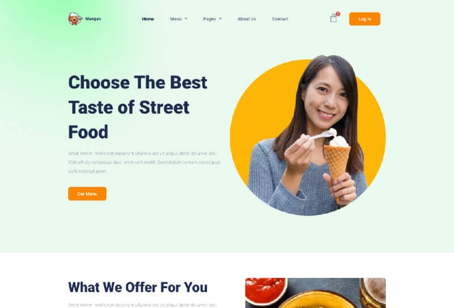 Mangan - Street Food Elementor Template Kit