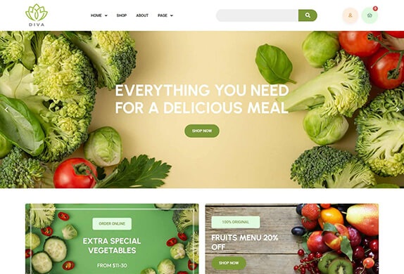 Organic Vegetables & Fruits