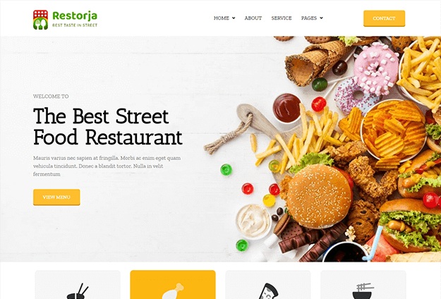 Restorja - Restaurant & Food Elementor Template Kit