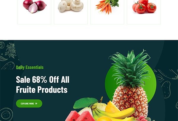 TazZA - Organic Food Elementor Template Kit