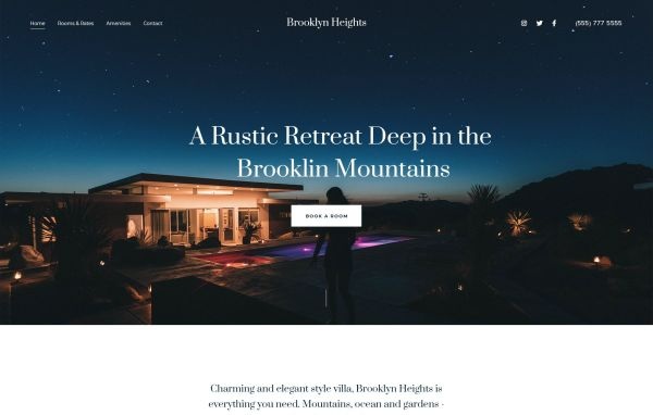 Brooklyn Heights - Private Villa & Hotel Elementor Template Kit