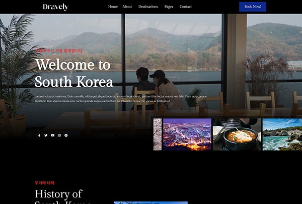 Dravely - Travel & Vacation Elementor Template Kit