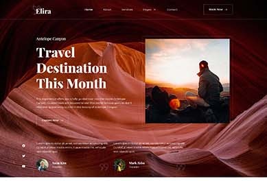 Elira - Adventure Travel & Tourism Elementor Template Kit