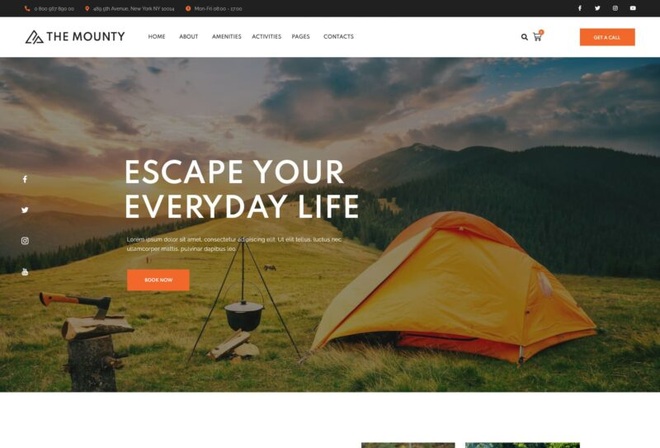 Mounty | Hiking Campground & Children Camping Template Kit
