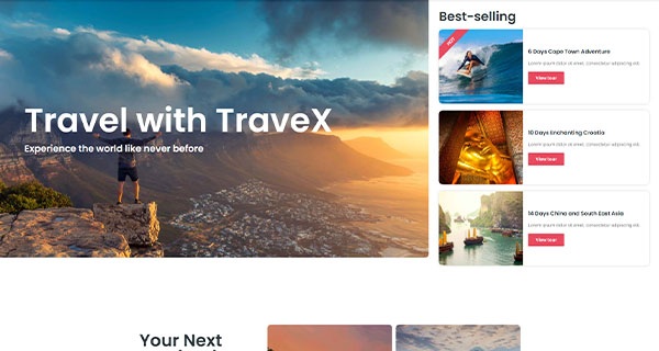 TraveX - Travel & Tour Agency Template Kit