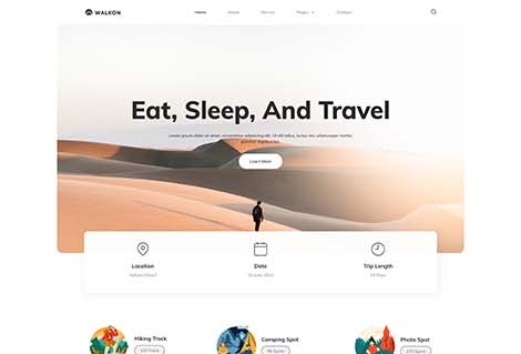 WalkOn - Adventure, Travel & Tourism Elementor Template Kit