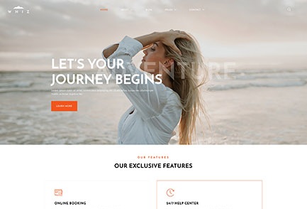 Whiz - Travel Agency Elementor Template Kit