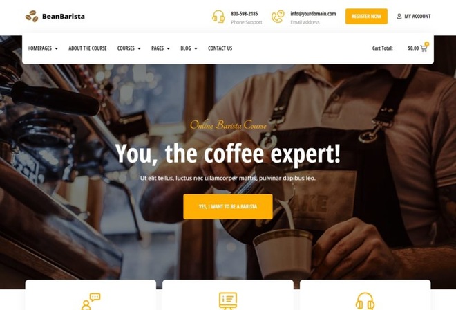 Bean Barista - Online Barista Course Template Kit