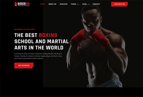 Boxernia – Boxing School & Martial Arts Elementor Template Kit