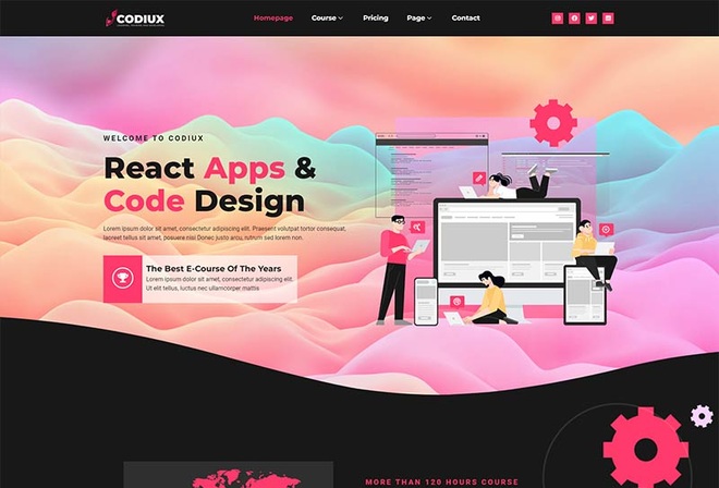 Codiux - Online Course Elementor Template Kit