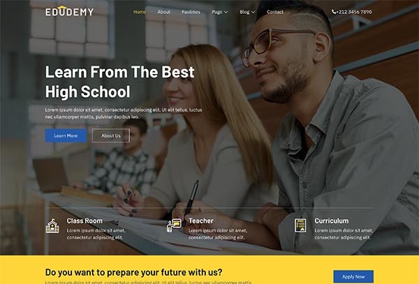 Edudemy – School & Education Elementor Template Kit