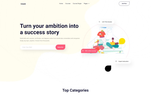 Edukit - Education Elementor Template Kit