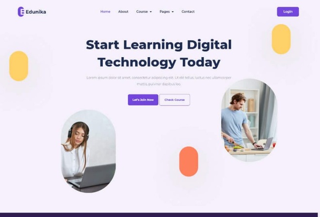 Edunika - E-Course & Tutor Elementor Template Kit