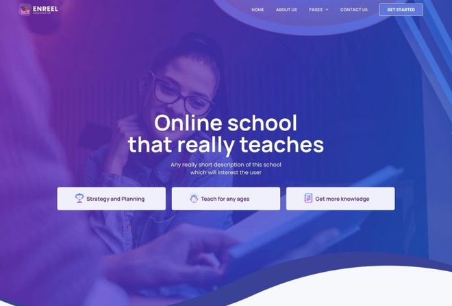 Enreel - Education & Online Courses Elementor Template Kit