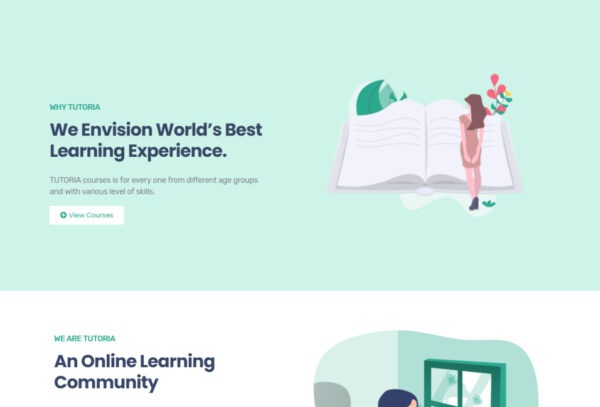 Tutoria - Education & Online Courses Elementor Template Kit
