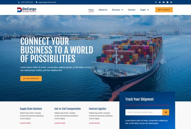 DeCargo - Template Kit for Logistic & Transportation