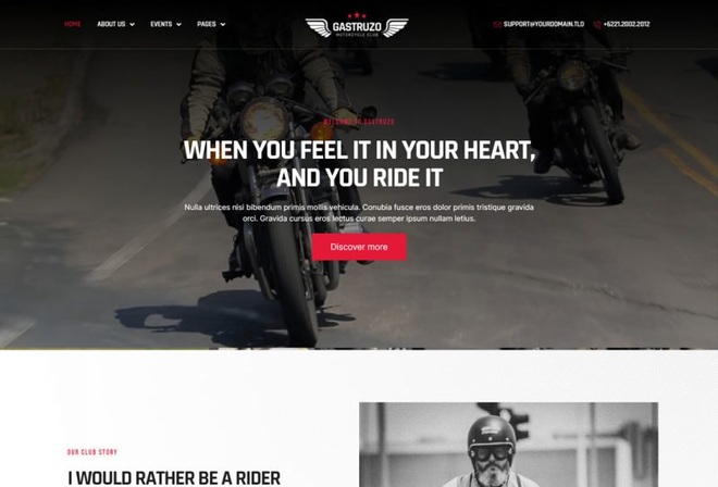 Gastruzo - Template kit for Motorcycle club