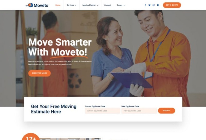 Moveto - Template Kit for Moving Company